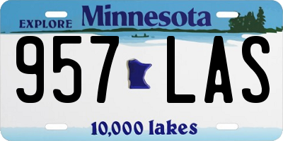 MN license plate 957LAS
