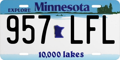 MN license plate 957LFL
