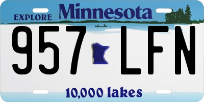 MN license plate 957LFN