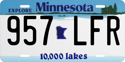 MN license plate 957LFR