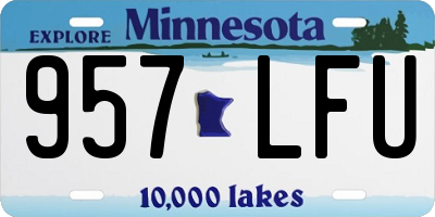 MN license plate 957LFU