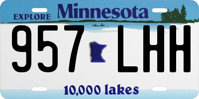 MN license plate 957LHH
