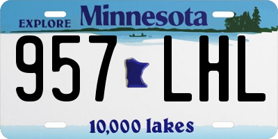MN license plate 957LHL