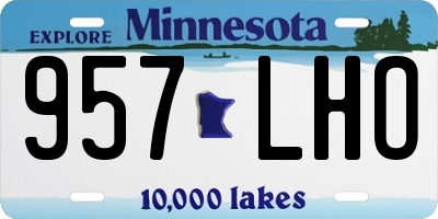 MN license plate 957LHO