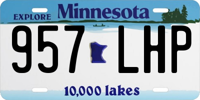 MN license plate 957LHP