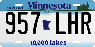 MN license plate 957LHR