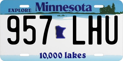 MN license plate 957LHU