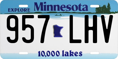 MN license plate 957LHV