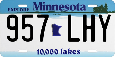 MN license plate 957LHY