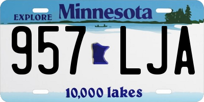 MN license plate 957LJA