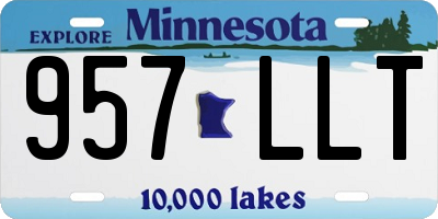 MN license plate 957LLT