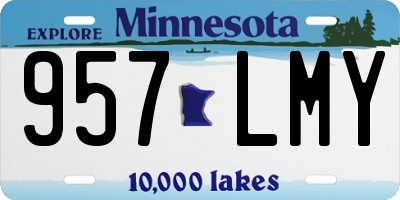 MN license plate 957LMY