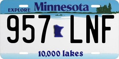 MN license plate 957LNF