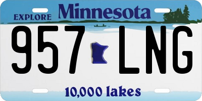 MN license plate 957LNG
