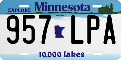 MN license plate 957LPA