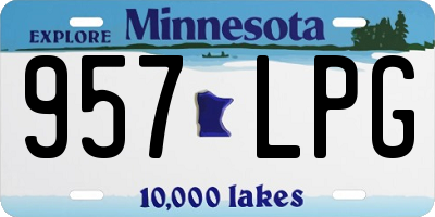 MN license plate 957LPG