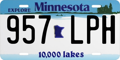 MN license plate 957LPH
