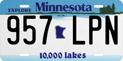 MN license plate 957LPN