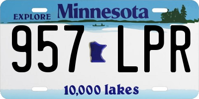 MN license plate 957LPR