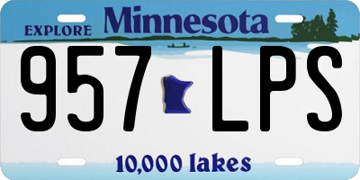 MN license plate 957LPS