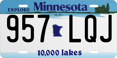 MN license plate 957LQJ