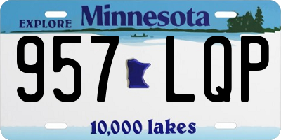 MN license plate 957LQP