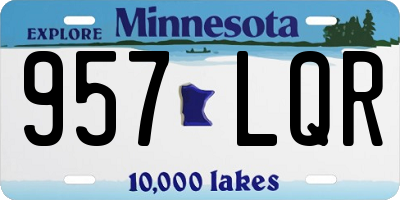 MN license plate 957LQR