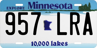 MN license plate 957LRA