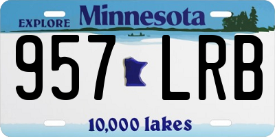 MN license plate 957LRB