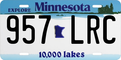 MN license plate 957LRC