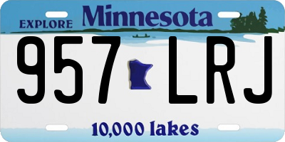 MN license plate 957LRJ