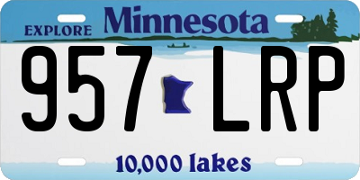 MN license plate 957LRP