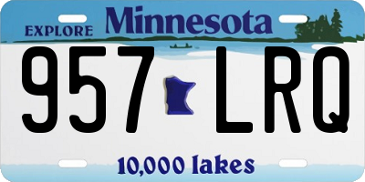 MN license plate 957LRQ