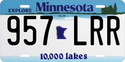 MN license plate 957LRR