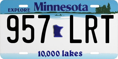 MN license plate 957LRT