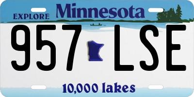 MN license plate 957LSE