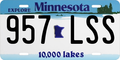 MN license plate 957LSS