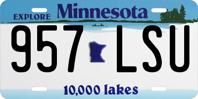 MN license plate 957LSU