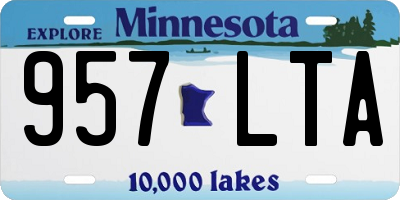 MN license plate 957LTA