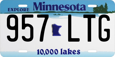 MN license plate 957LTG