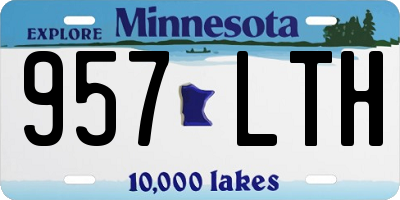 MN license plate 957LTH