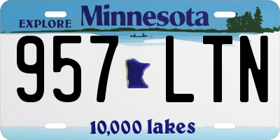 MN license plate 957LTN