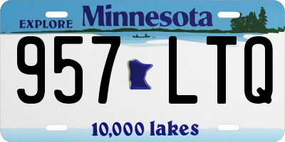 MN license plate 957LTQ