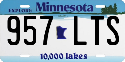 MN license plate 957LTS