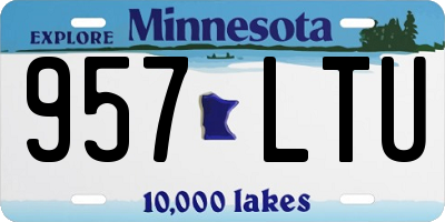 MN license plate 957LTU