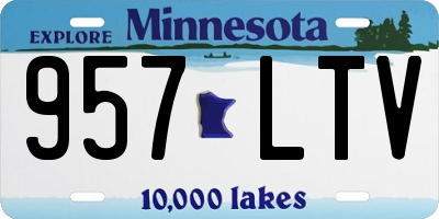 MN license plate 957LTV