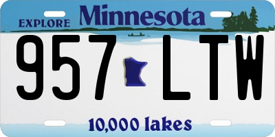MN license plate 957LTW