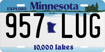 MN license plate 957LUG