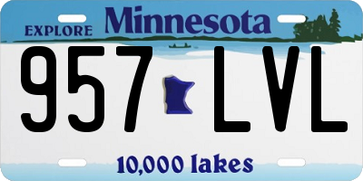 MN license plate 957LVL