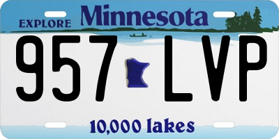 MN license plate 957LVP